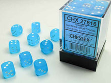 FROSTED 36D6 CARIBBEAN BLUE/WHITE 12MM