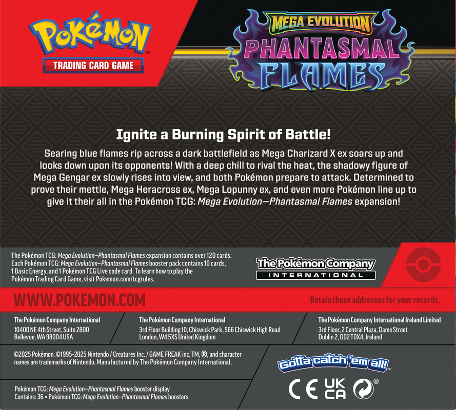 POKEMON - ME02 PHANTASMAL FLAMES - BOOSTER BOX