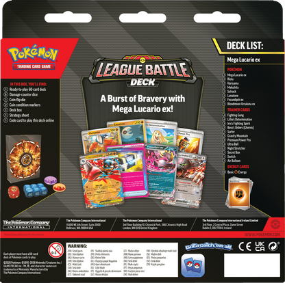 POKEMON LEAGUE BATTLE DECK MEGA LUCARIO EX