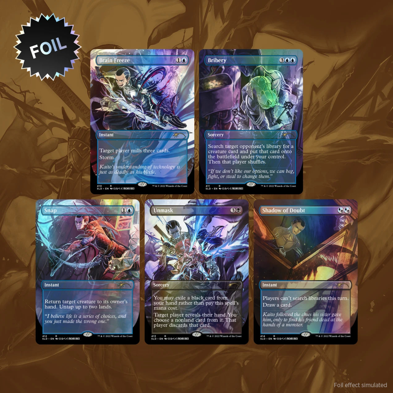 MTG - Secret Lair - Introducing: Kaito Shizuki Foil Edition