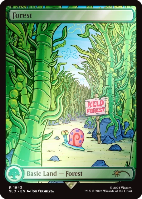 MTG: Secret Lair x SpongeBob SquarePants: Lands Under the Sea Foil Edition