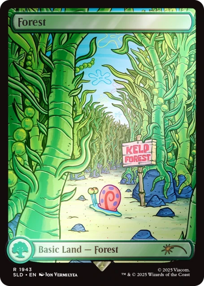 MTG: Secret Lair x SpongeBob SquarePants: Lands Under the Sea Foil Edition
