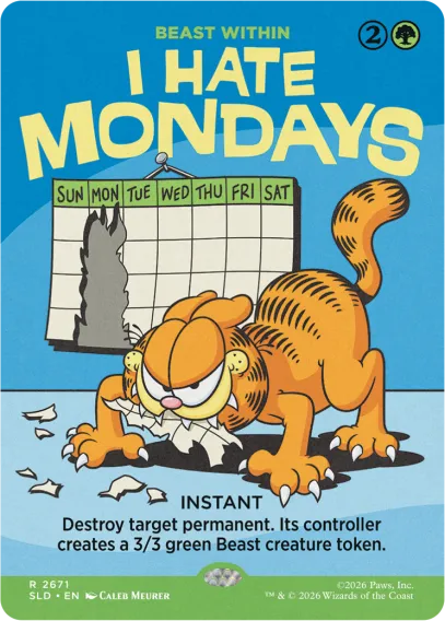 Secret Lair x Garfield: Motivationally Challenged