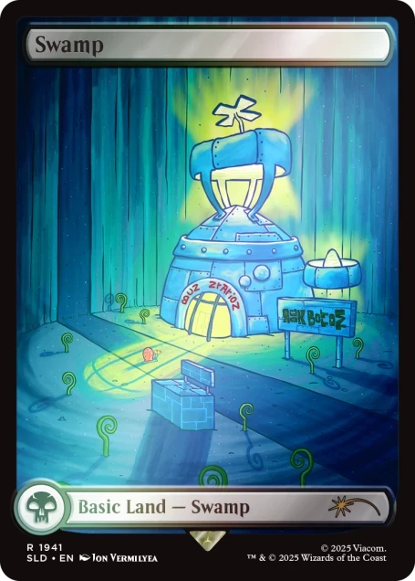 MTG: Secret Lair x SpongeBob SquarePants: Lands Under the Sea Foil Edition