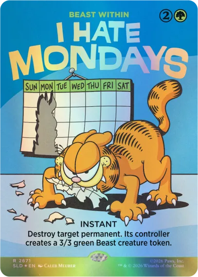Secret Lair x Garfield: Motivationally Challenged