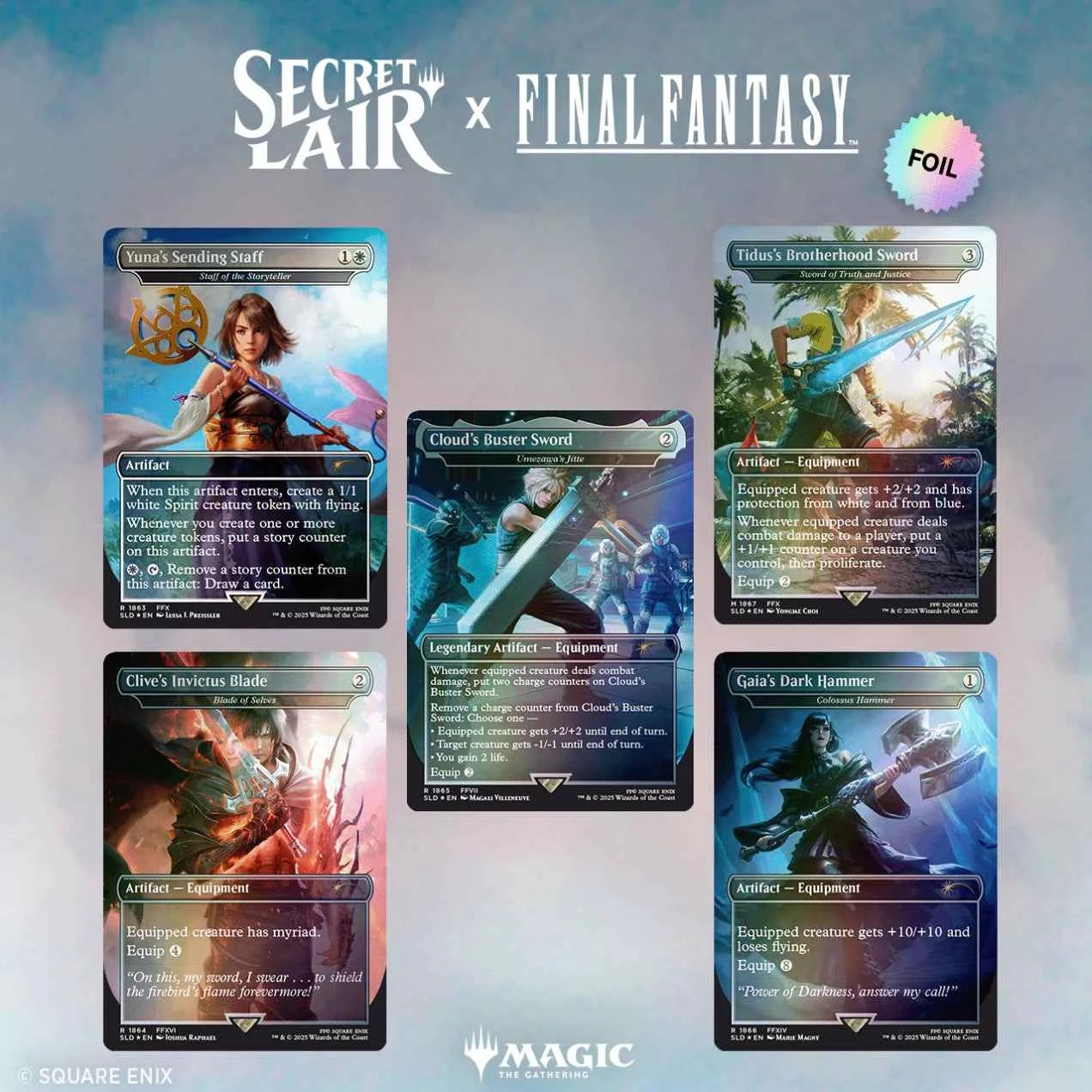 Secret Lair x FINAL FANTASY: Weapons