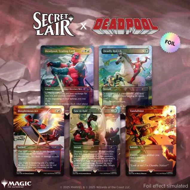 Secret Lair x Marvel's Deadpool Foil Edition