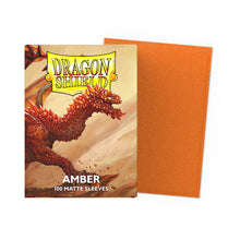 DRAGON SHIELD MATTE AMBER ORANGE 100ct